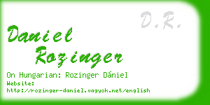 daniel rozinger business card